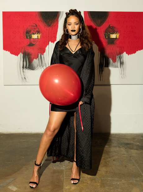 Rihanna at her album reveal