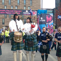 RUGBY WORLD CUP TALL PIPERS