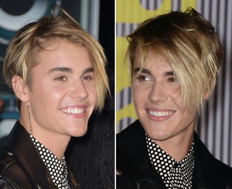 Justin Bieber weird hair