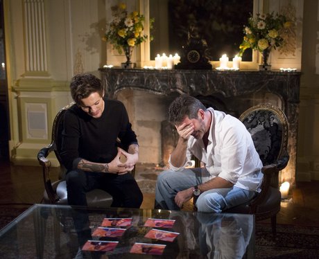 Louis Tomlinson and Simon Cowell