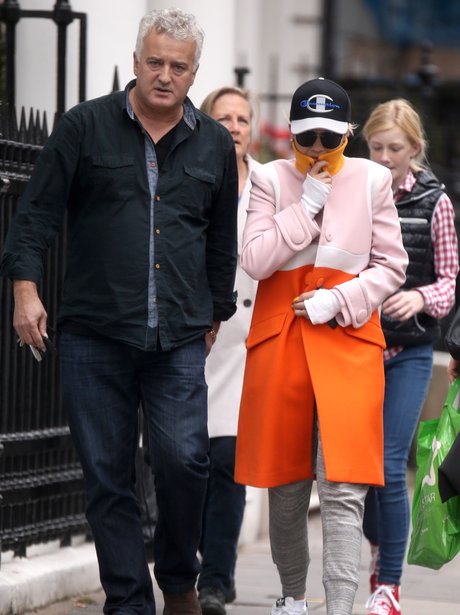 Rita Ora with her dad