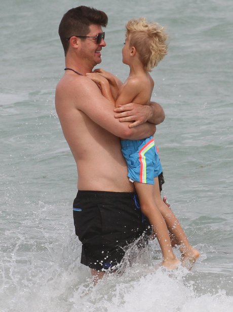 Robin Thicke and son Julian Fuego Thicke