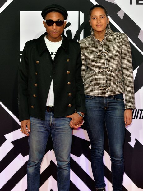Pharrel Williams and Helen Lasichanh MTV EMA's 20