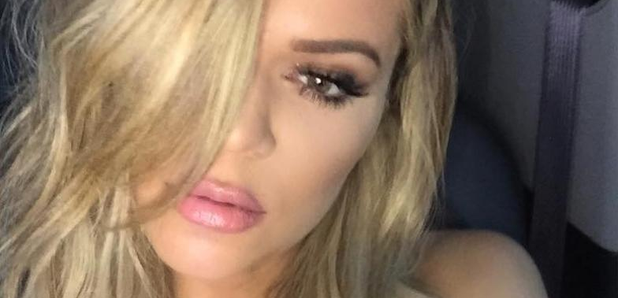 khloe kardashian hair short blonde instagram