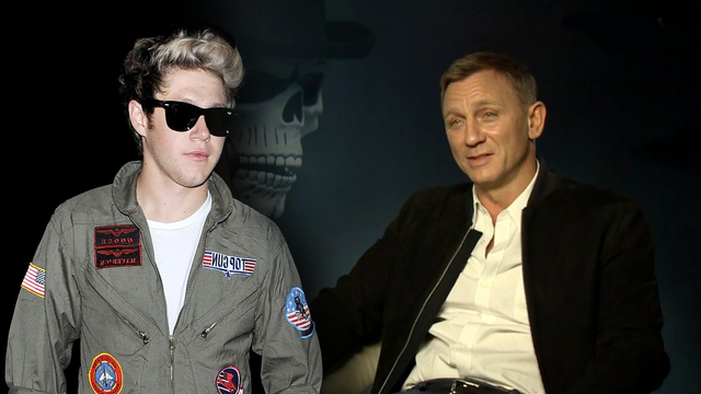 Niall Horan/James Bond (Daniel Craig)