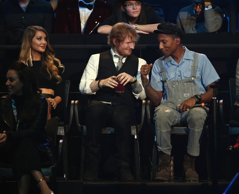 Pharrell and Ed Sheeran MTV EMA's 2015 Live