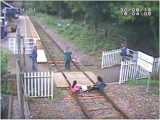 Selfie Level Crossing Derbyshire