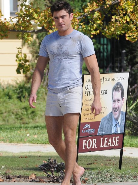 Zac Efron On Set Bad Neighbours 2