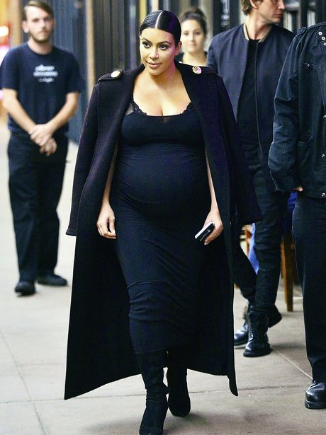 Kim Kardashian in a Maxi Dress