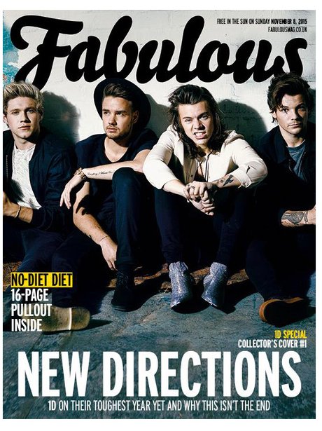 One Direction Fabulous Magazine 2015