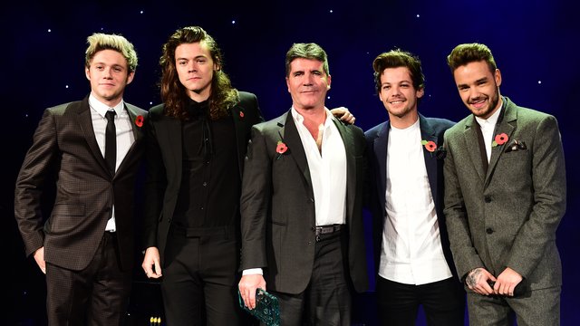Simon Cowell and One Direction 