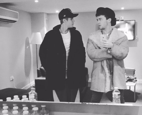 Justin Bieber and Jake Roche