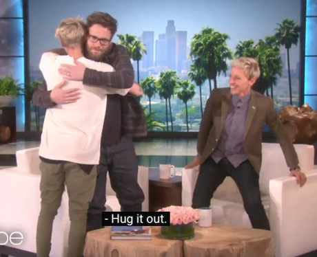Justin Bieber Seth Rogen Ellen Show