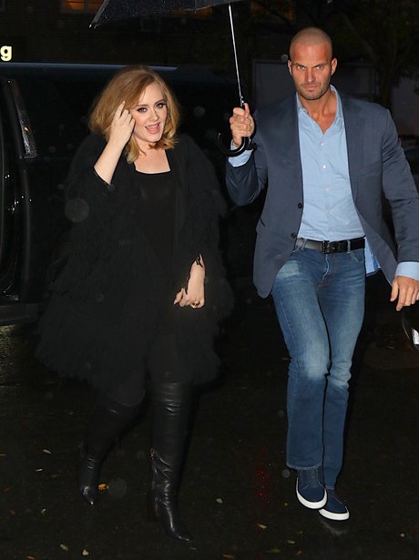 Adele wearing an all black outfit