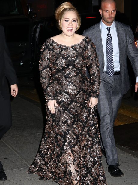 Adele greets fans