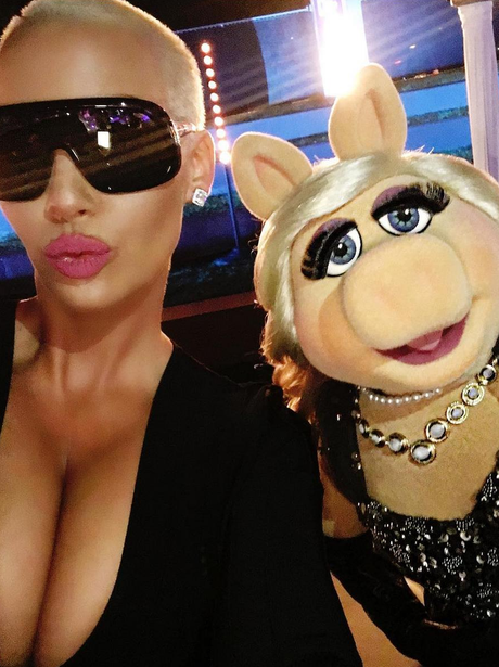 Amber Rose and Miss Piggy