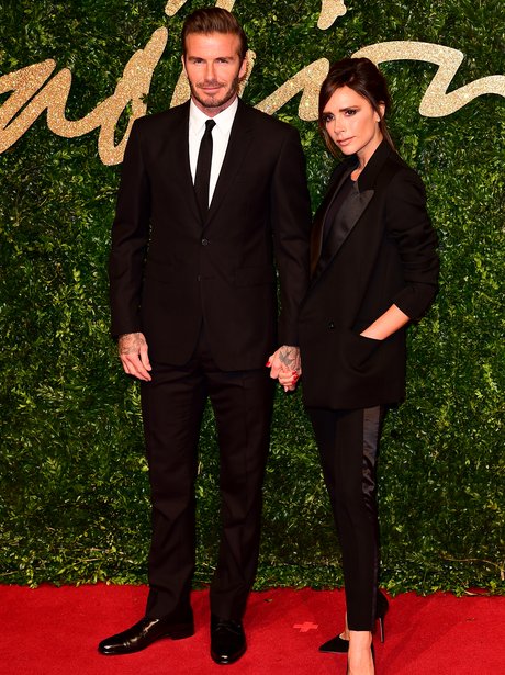 David and Victoria Beckham British Fashion Awards