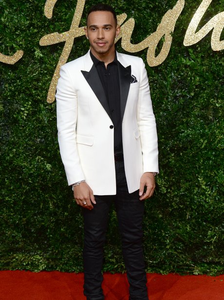 Lewis Hamilton British Fashion Awards 2015