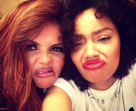 Leigh-Anne and Jesy Pulling Faces