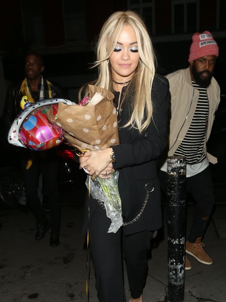 Rita Ora at Sexy Fish restaurant London 2015