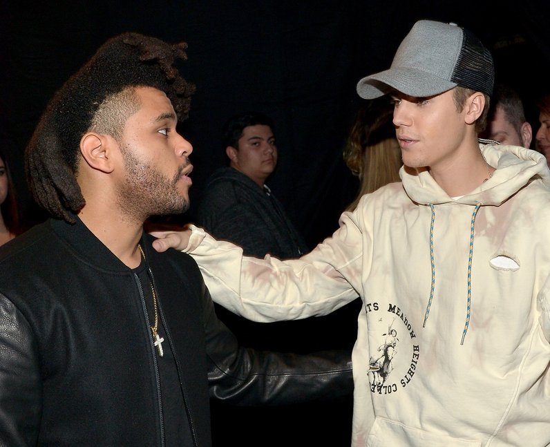 The Weeknd and Justin Bieber American Music Awards