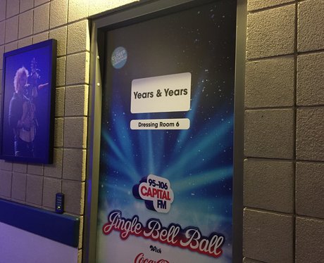 Backstage at the Jingle Bell Ball 2015
