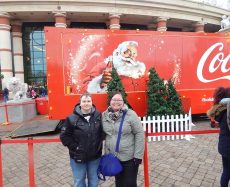 Coca Cola Truck Trafford Centre 2015