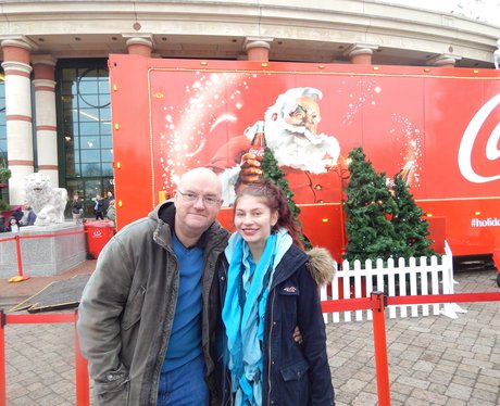 Coca Cola Truck Trafford Centre 2015