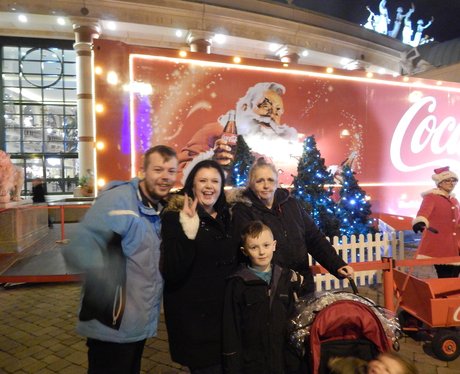 Coca Cola Truck Trafford Centre 2015