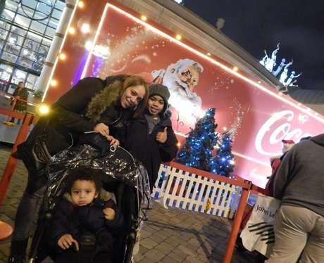 Coca Cola Truck Trafford Centre 2015