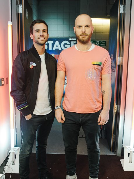 Coldplay's Guy Berryman and Will Champion look SO ready to hit that  #CapitalJBB - - Capital