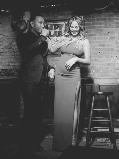 John Legend sings Happy Birthday to Chrissy Teigen