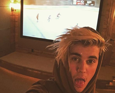 Justin Bieber Winter Holiday Instagram