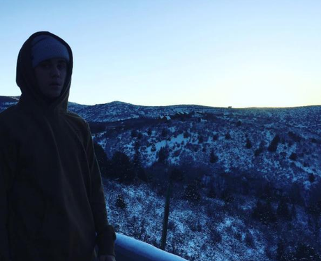 Justin Bieber Winter Holiday Instagram