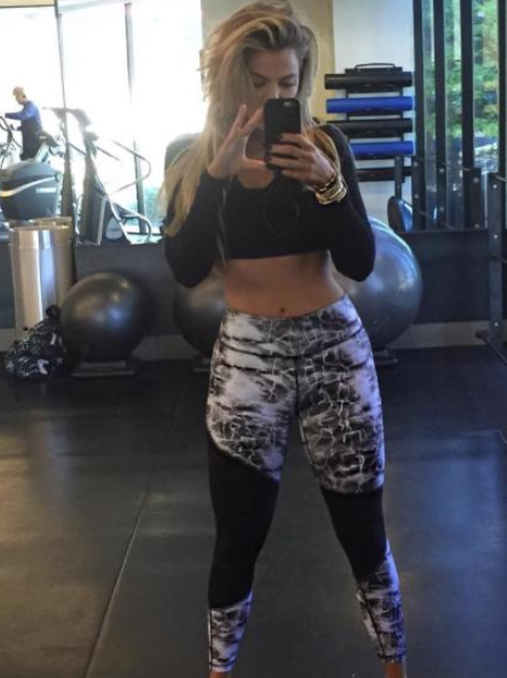 Khloe Kardashian Workout Instagram
