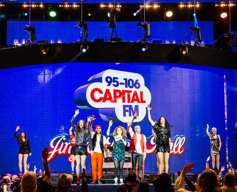 Pandora on stage at the Jingle Bell Ball 2015