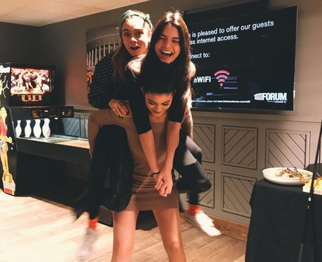 Kylie Jenner Carrying Kendall Jenner And Cara Dele