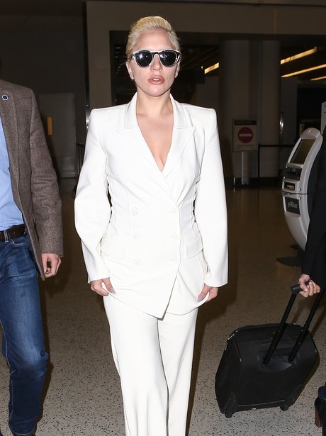 Lady Gaga JFK Airport 2015