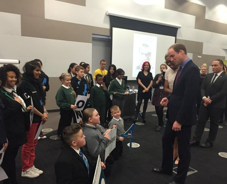 Prince William at Bournville College 