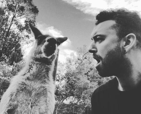 Sam Smith Kangaroo Selfie Instagram