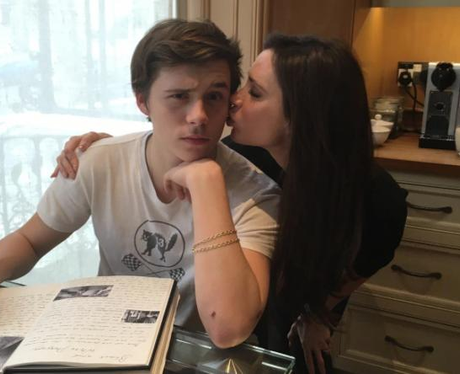 Brooklyn Beckham and Victoria Beckham