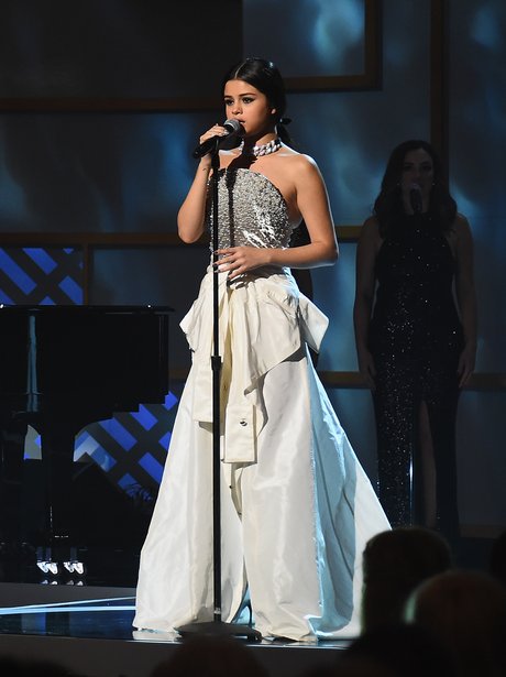 Selena Gomez performs onstage during the Billboard