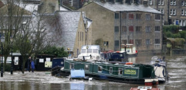 flooding Hebden Bridge Yorkshire 