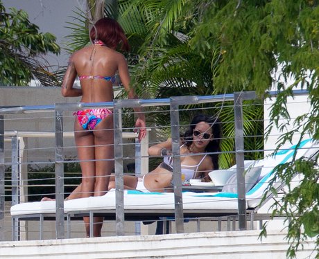 Rihanna on holiday