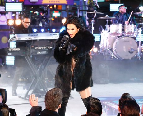 Demi Lovato performs during New Year's Eve celebra