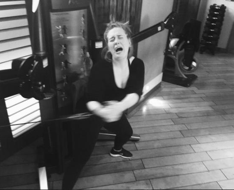 Adele Instagram In the Gym