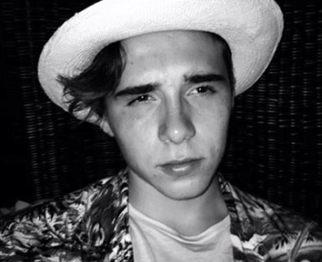 Brooklyn Beckham wearing hat Instagram