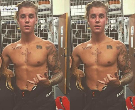 Justin bieber Topless Instagram