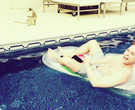 Olly Murs Holiday Monkey Instagram