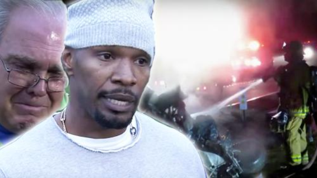 Watch Jamie Foxx Rescued A Man From A Burning Car And Were Crushing Hard About It Capital 